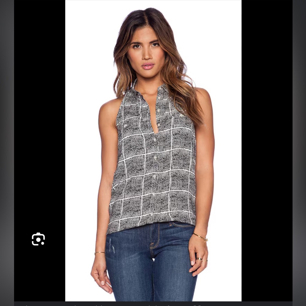 Bella Luxx button front tank shirt